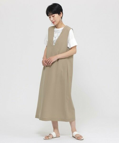 EVEX by KRIZIA / エヴェックス バイ クリツィア ロング・マキシ丈ワンピース | 【接触冷感】【防しわ】【防透け】【ウォッシャブル】ドライタッチジャンパースカート | 詳細2