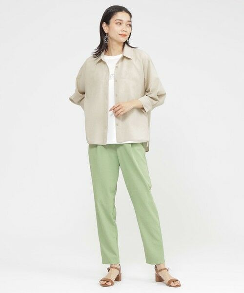 EVEX by KRIZIA / エヴェックス バイ クリツィア シャツ・ブラウス | 【接触冷感】【UV対策】【ウォッシャブル】リネンライクタンブラーショートブラウス | 詳細2