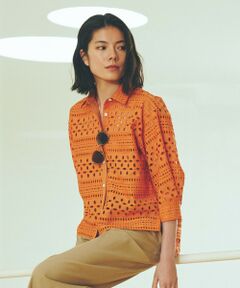 「EVEX by KRIZIA」 7分袖ブラウス 38 ブラウン レディース セール】 【カタログ掲載品】【ウォッシャブル】ゼブラロゴ