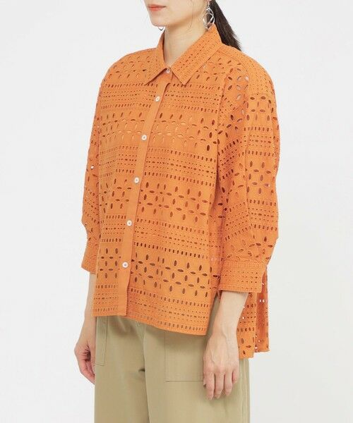 EVEX by KRIZIA / エヴェックス バイ クリツィア シャツ・ブラウス | 【カタログ掲載品】【ウォッシャブル】タイルエンブロイダリーブラウス | 詳細5