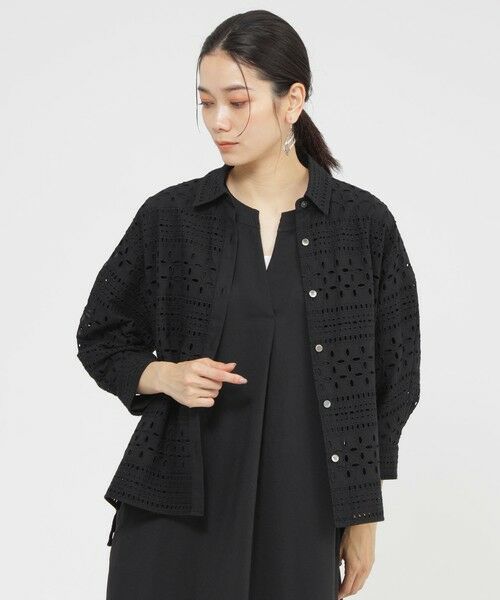 EVEX by KRIZIA / エヴェックス バイ クリツィア シャツ・ブラウス | 【カタログ掲載品】【ウォッシャブル】タイルエンブロイダリーブラウス | 詳細10