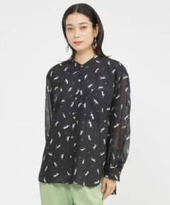 EVEX by KRIZIA 刺繍入り長袖ブラウス　サイズ40(M)　新品未使用 EVEX by KRIZIA | ワードローブが回り出す、きっかけをつくる夏