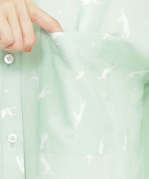 EVEX by KRIZIA / エヴェックス バイ クリツィア シャツ・ブラウス | 【1枚できまる】【カタログ掲載品】【ウォッシャブル】クラフトパンサーシアーコンビブラウス | 詳細7