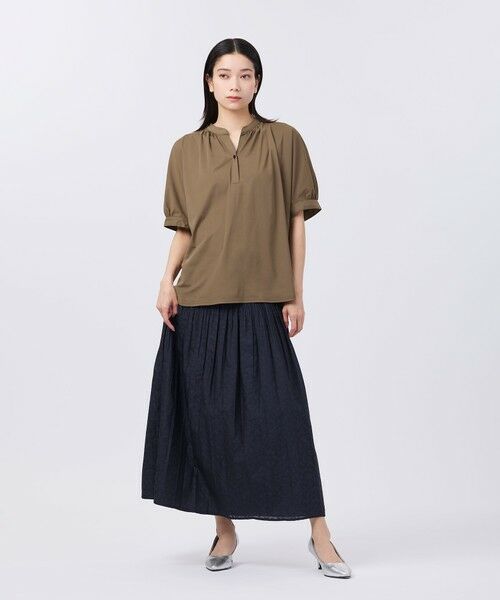 EVEX by KRIZIA / エヴェックス バイ クリツィア カットソー | 【接触冷感】【UV対策】【ウォッシャブル】コンチェロスキッパーブラウスカットソー | 詳細3