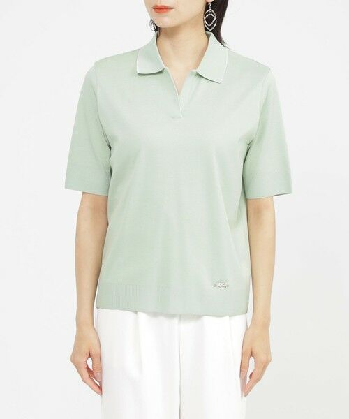 EVEX by KRIZIA / エヴェックス バイ クリツィア カットソー | 【ギフトにもおすすめ】【ウォッシャブル】セーターマシンポロカットソー | 詳細4