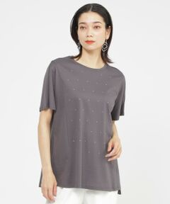 EVEX by KRIZIA / エヴェックス バイ クリツィア カットソー | 【カタログ掲載品】【接触冷感】【ウォッシャブル】超冷感コットンスムースホットフィットドットカットソー