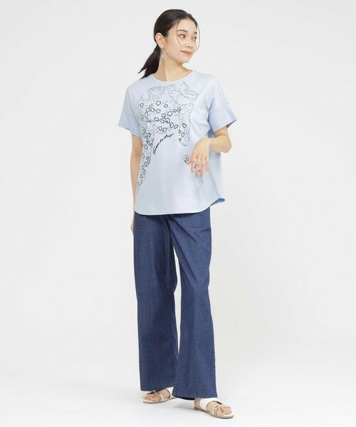 EVEX by KRIZIA / エヴェックス バイ クリツィア カットソー | 【SANYO Style EDITION掲載】【接触冷感】【ウォッシャブル】パンサーエンブロイダリープルオーバーカットソー | 詳細3