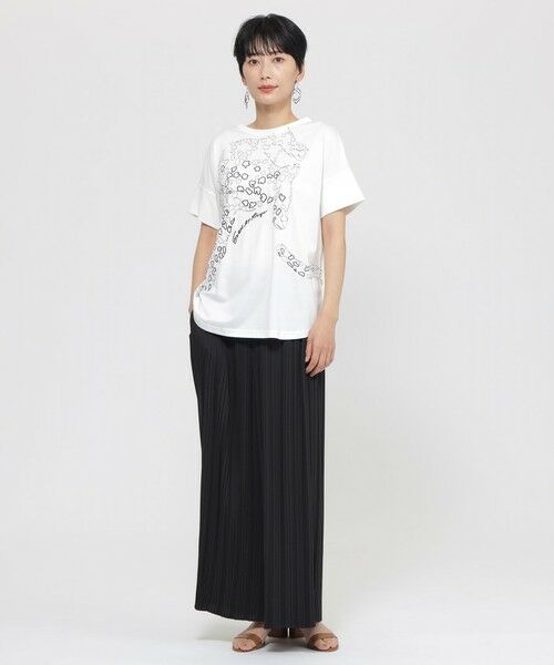 EVEX by KRIZIA / エヴェックス バイ クリツィア カットソー | 【SANYO Style EDITION掲載】【接触冷感】【ウォッシャブル】パンサーエンブロイダリープルオーバーカットソー | 詳細1