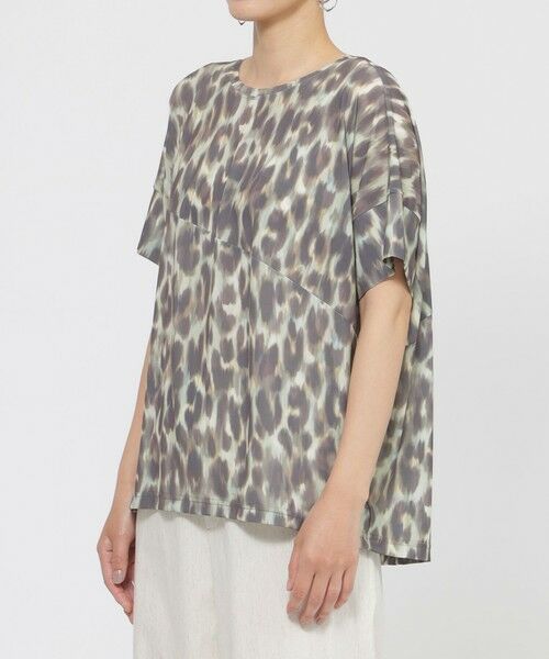 EVEX by KRIZIA / エヴェックス バイ クリツィア カットソー | 【接触冷感】【ウォシャブル】クールレオパードカットソー | 詳細4