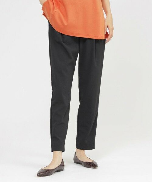 EVEX by KRIZIA / エヴェックス バイ クリツィア その他パンツ | 【多機能】【接触冷感】【吸水速乾】【防透】【防しわ】【UV対策】マルチファンクションツイルテーパードパンツ(ブラック1)