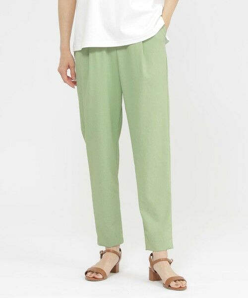 EVEX by KRIZIA / エヴェックス バイ クリツィア その他パンツ | 【多機能】【接触冷感】【吸水速乾】【防透】【防しわ】【UV対策】マルチファンクションツイルテーパードパンツ(ライトグリーン1)