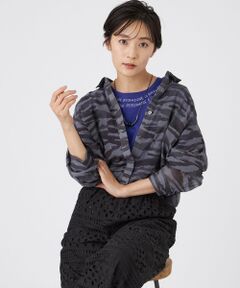【極美品】EVEX by KRIZIA Ｖネック シアー ロング ブラウス　黒 EVEX by KRIZIA / エヴェックス バイ クリツィア （レディース