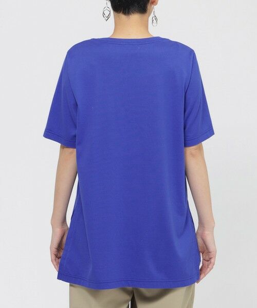 EVEX by KRIZIA / エヴェックス バイ クリツィア カットソー | 【接触冷感】【ウォシャブル】メタリックゼブラプリントチュニックカットソー | 詳細6