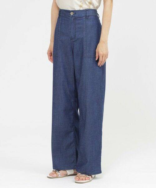 EVEX by KRIZIA / エヴェックス バイ クリツィア その他パンツ | 【接触冷感】【ウォッシャブル】クールデニムベイカーパンツ | 詳細4