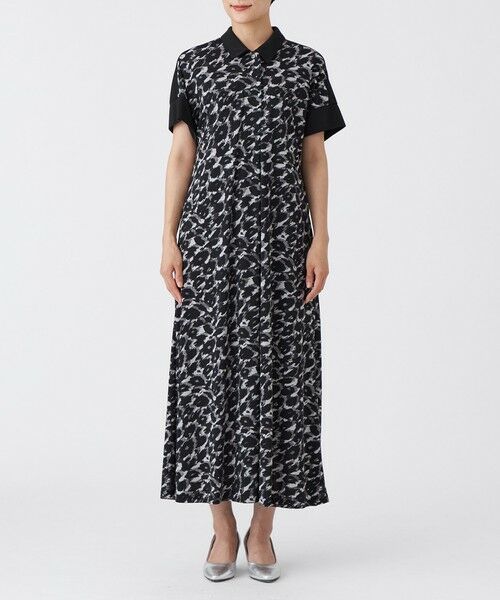 EVEX by KRIZIA / エヴェックス バイ クリツィア ロング・マキシ丈ワンピース | 【接触冷感】【UV対策】【マシンウォッシャブル】カモフラパンサーワンピース | 詳細2