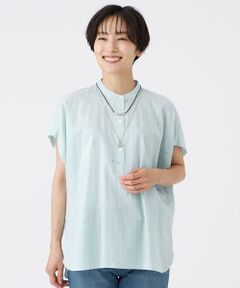 EVEX by KRIZIA / エヴェックス バイ クリツィア シャツ・ブラウス | 【マシンウォッシャブル】ストライプジャカードプルオーバーブラウス