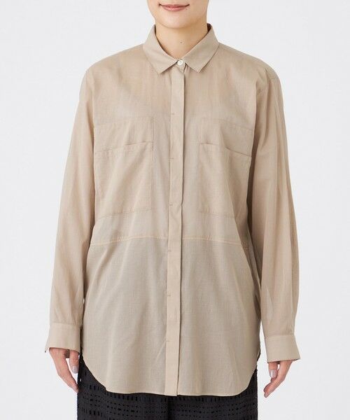 EVEX by KRIZIA / エヴェックス バイ クリツィア シャツ・ブラウス | 【接触冷感】【ウォッシャブル】シアーボイルロングシャツ | 詳細5