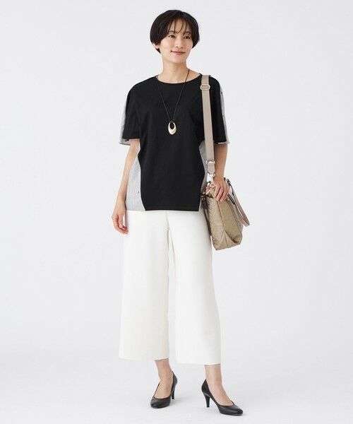 EVEX by KRIZIA / エヴェックス バイ クリツィア カットソー | 【マシンウォッシャブル】ストライプジャカードコンビカットソー | 詳細2