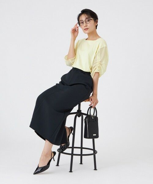 EVEX by KRIZIA / エヴェックス バイ クリツィア カットソー | 【ウォッシャブル】メッシュコンビカットソー | 詳細4