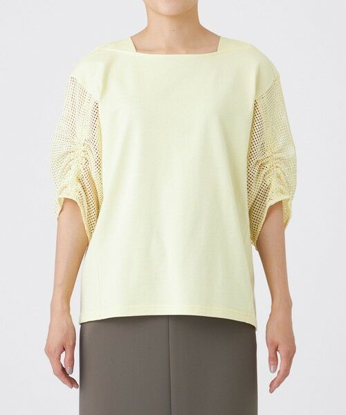 EVEX by KRIZIA / エヴェックス バイ クリツィア カットソー | 【ウォッシャブル】メッシュコンビカットソー | 詳細7