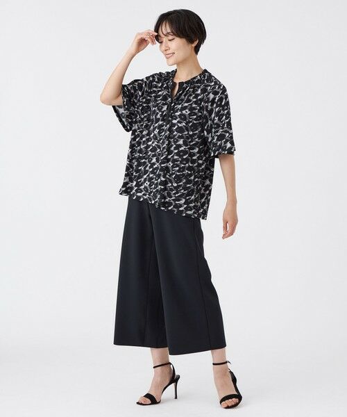 EVEX by KRIZIA / エヴェックス バイ クリツィア カットソー | 【接触冷感】【UV対策】【マシンウォッシャブル】カモフラパンサーギャザープルオーバー | 詳細1