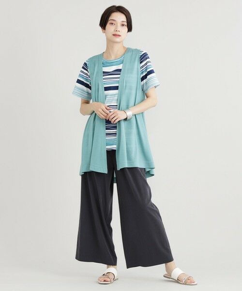 EVEX by KRIZIA / エヴェックス バイ クリツィア カットソー | 【ウォッシャブル】ハイゲージジレ | 詳細2