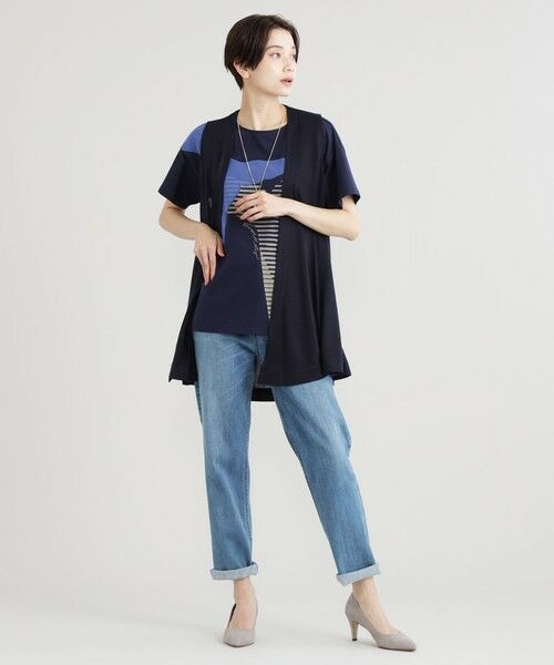 EVEX by KRIZIA / エヴェックス バイ クリツィア カットソー | 【ウォッシャブル】ハイゲージジレ | 詳細3