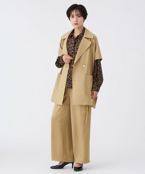 EVEX by KRIZIA / エヴェックス バイ クリツィア ダウンジャケット・ベスト | 【防しわ】【イージーケア】【マシンウォッシャブル】オータムタンブラーポンチョジレ | 詳細1