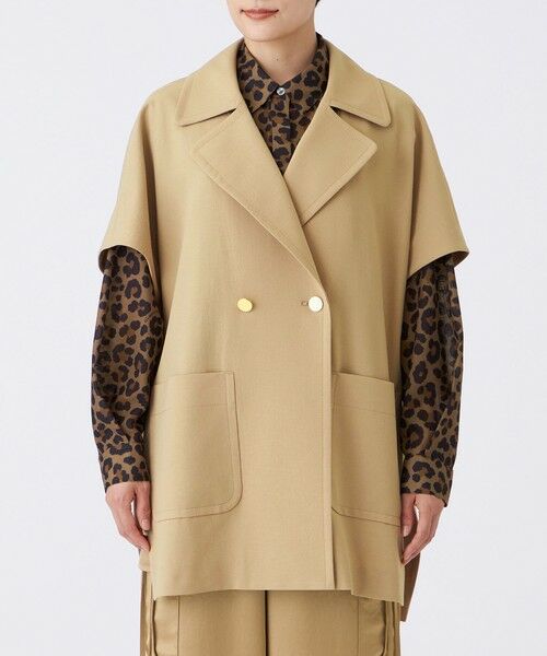 EVEX by KRIZIA / エヴェックス バイ クリツィア ダウンジャケット・ベスト | 【防しわ】【イージーケア】【マシンウォッシャブル】オータムタンブラーポンチョジレ | 詳細2