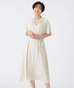 EVEX by KRIZIA / エヴェックス バイ クリツィア ロング・マキシ丈ワンピース | 【吸水速乾】【マシンウォッシャブル】ジオメトリックゼブラプリントワンピース