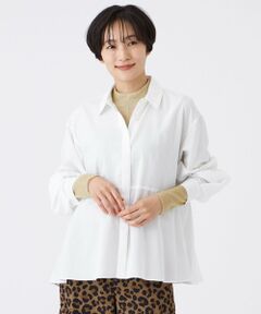 EVEX by KRIZIA / エヴェックス バイ クリツィア シャツ・ブラウス | 【接触冷感】【マシンウォッシャブル】スパンローンペプラムシャツ