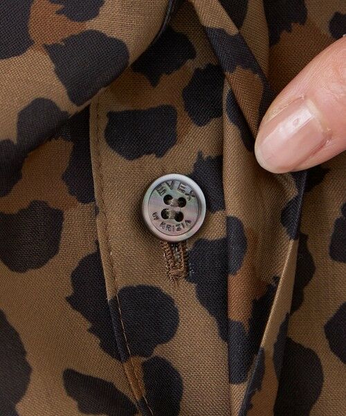 EVEX by KRIZIA / エヴェックス バイ クリツィア シャツ・ブラウス | 【接触冷感】【マシンウォッシャブル】パンサープリントペプラムシャツ | 詳細6