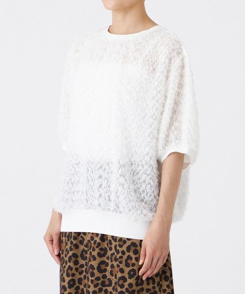 EVEX by KRIZIA / エヴェックス バイ クリツィア シャツ・ブラウス | 【ウォッシャブル】ラメカットジャカードコンビプルオーバー | 詳細3