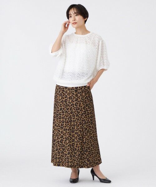 EVEX by KRIZIA / エヴェックス バイ クリツィア シャツ・ブラウス | 【ウォッシャブル】ラメカットジャカードコンビプルオーバー | 詳細1