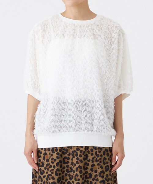 EVEX by KRIZIA / エヴェックス バイ クリツィア シャツ・ブラウス | 【ウォッシャブル】ラメカットジャカードコンビプルオーバー | 詳細2