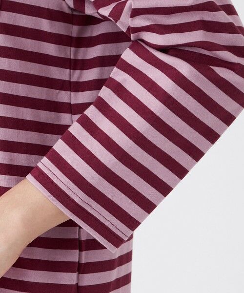 EVEX by KRIZIA / エヴェックス バイ クリツィア カットソー | 【接触冷感】【マシンウォッシャブル】エンブロイダリーボーダーカットソー | 詳細8