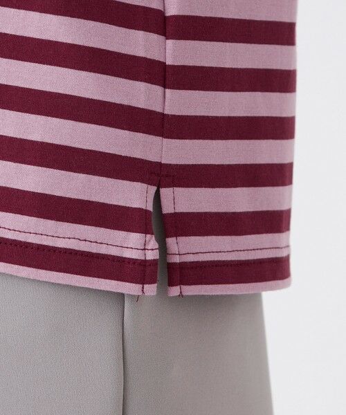 EVEX by KRIZIA / エヴェックス バイ クリツィア カットソー | 【接触冷感】【マシンウォッシャブル】エンブロイダリーボーダーカットソー | 詳細9