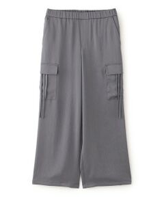 EVEX by KRIZIA / エヴェックス バイ クリツィア その他パンツ | 【マシンウォッシャブル】ソフトサテンカーゴパンツ