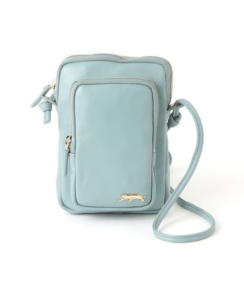 EVEX by KRIZIA/エヴェックス バイ クリツィア リアルレザーショルダーバッグ ブルー5 X EVEX by KRIZIA/エヴェックス バイ クリツィア リアルレザーショルダーバッグ ブルー5 X