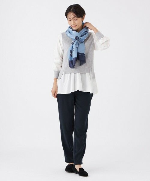 EVEX by KRIZIA / エヴェックス バイ クリツィア マフラー・ショール・スヌード・ストール | 【ウォッシャブル】レオパードシルクストール | 詳細2