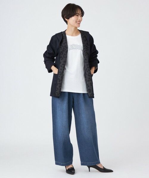 EVEX by KRIZIA / エヴェックス バイ クリツィア ノーカラージャケット | 【リバーシブル】【ウォッシャブル】レオパードダンボールフーデットコーディガン | 詳細1