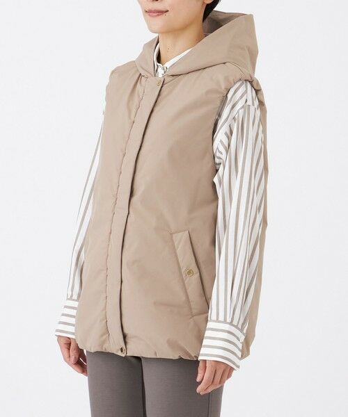 EVEX by KRIZIA / エヴェックス バイ クリツィア ダウンジャケット・ベスト | 【カタログ掲載】【はっ水・マシンウォッシャブル】グレイスメモリーフーデッドジレ | 詳細4