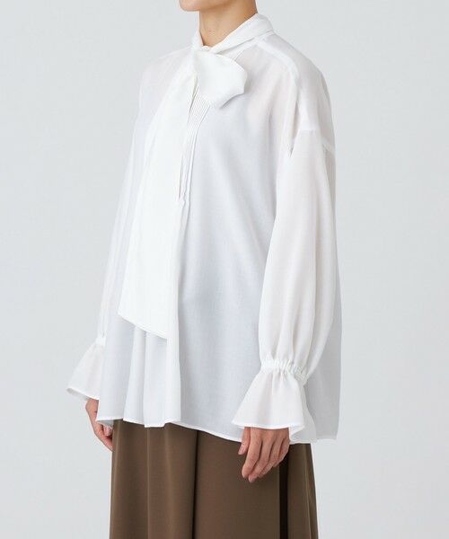 EVEX by KRIZIA / エヴェックス バイ クリツィア シャツ・ブラウス | 【マシンウォッシャブル】スパンローンボウタイブラウス | 詳細5