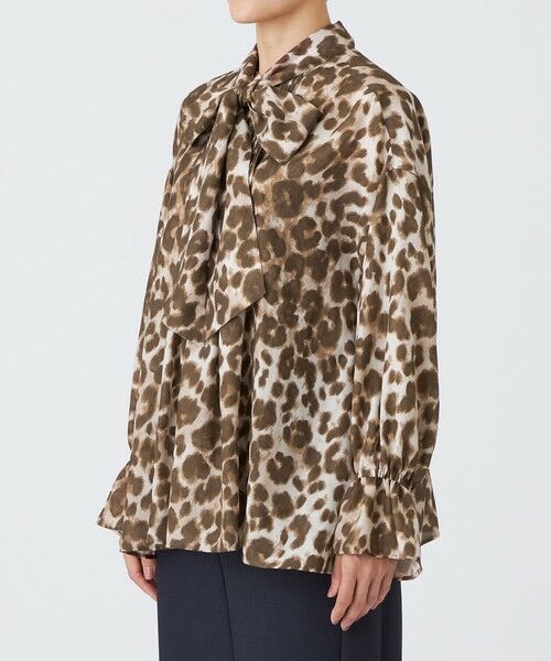 EVEX by KRIZIA / エヴェックス バイ クリツィア シャツ・ブラウス | 【カタログ掲載品】【マシンウォッシャブル】パンサープリントボウタイブラウス | 詳細5