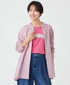 EVEX by KRIZIA / エヴェックス バイ クリツィア シャツ・ブラウス | 【カタログ掲載品】【ウォッシャブル】ストライプジャカードビジューブラウス