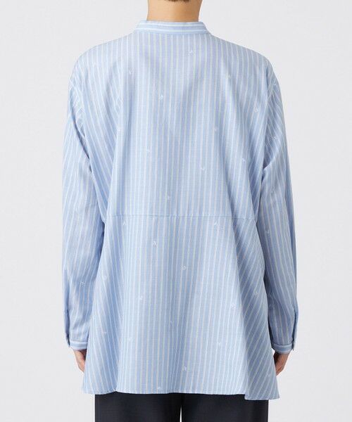 EVEX by KRIZIA / エヴェックス バイ クリツィア シャツ・ブラウス | 【カタログ掲載品】【ウォッシャブル】ストライプジャカードビジューブラウス | 詳細6