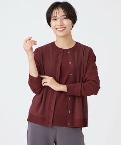 EVEX by KRIZIA / エヴェックス バイ クリツィア ニット・セーター | 【ウォッシャブル】レーヨンストレッチニットコンビカーディガン