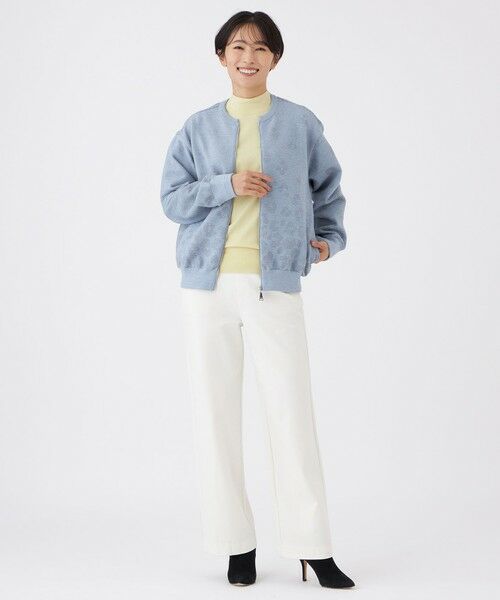 EVEX by KRIZIA / エヴェックス バイ クリツィア ニット・セーター | 【ウォッシャブル】パンサーグラデーションニットブルゾン | 詳細1