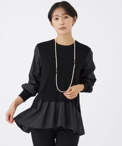 EVEX by KRIZIA / エヴェックス バイ クリツィア ニット・セーター | 【カタログ掲載】【ウォッシャブル】ドビーストライプシャツコンビニット