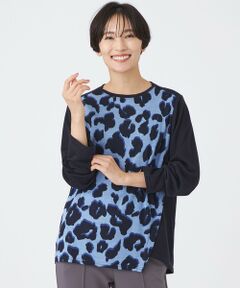 EVEX by KRIZIA / エヴェックス バイ クリツィア カットソー | 【ウォッシャブル】ジオメトリックパンサーカットソー